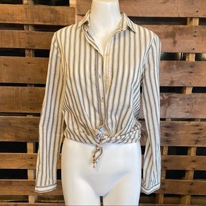 Striped Button-down
